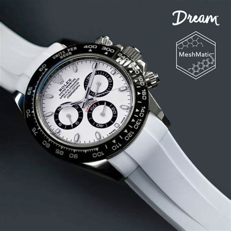 daytona panda rubber strap|rolex daytona rubber strap price.